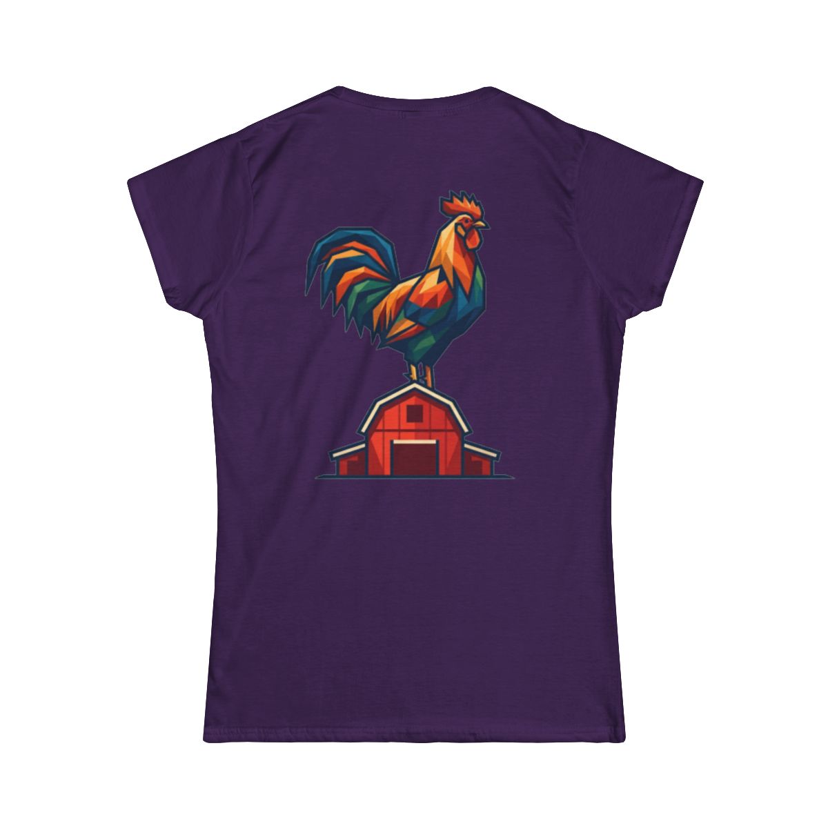 Color: Purple | Barnyard Rooster Women's Tee