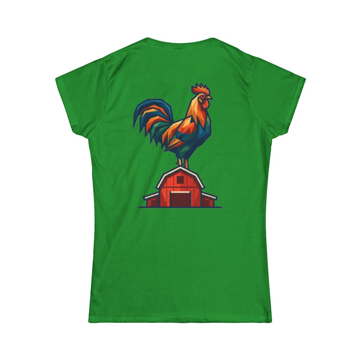 Color: Irish Green | Barnyard Rooster Women's Tee