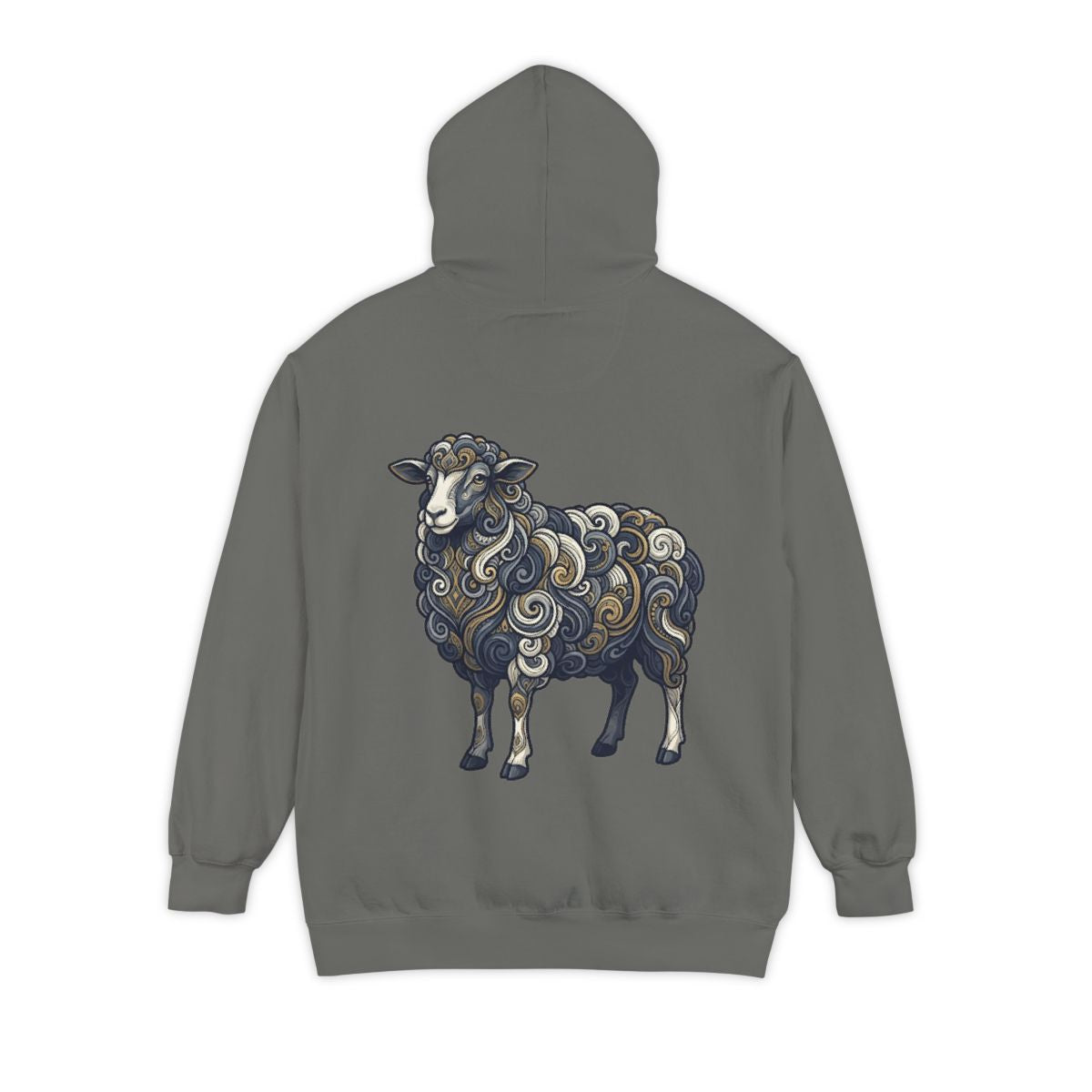 Color: Grey | Barnyard Sheep Garment-Dyed Hoodie