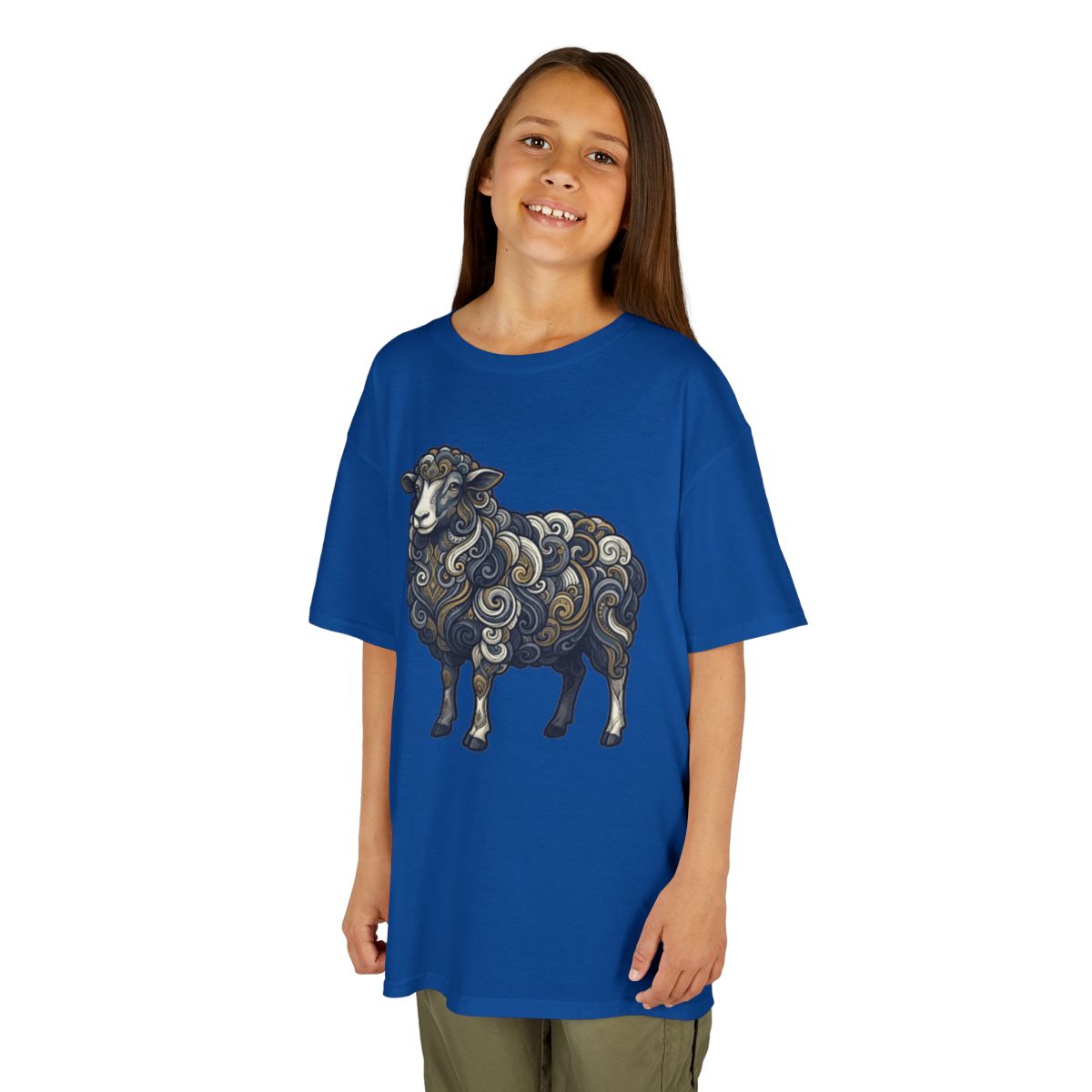 Color: Royal | Barnyard Sheep Kids Tee