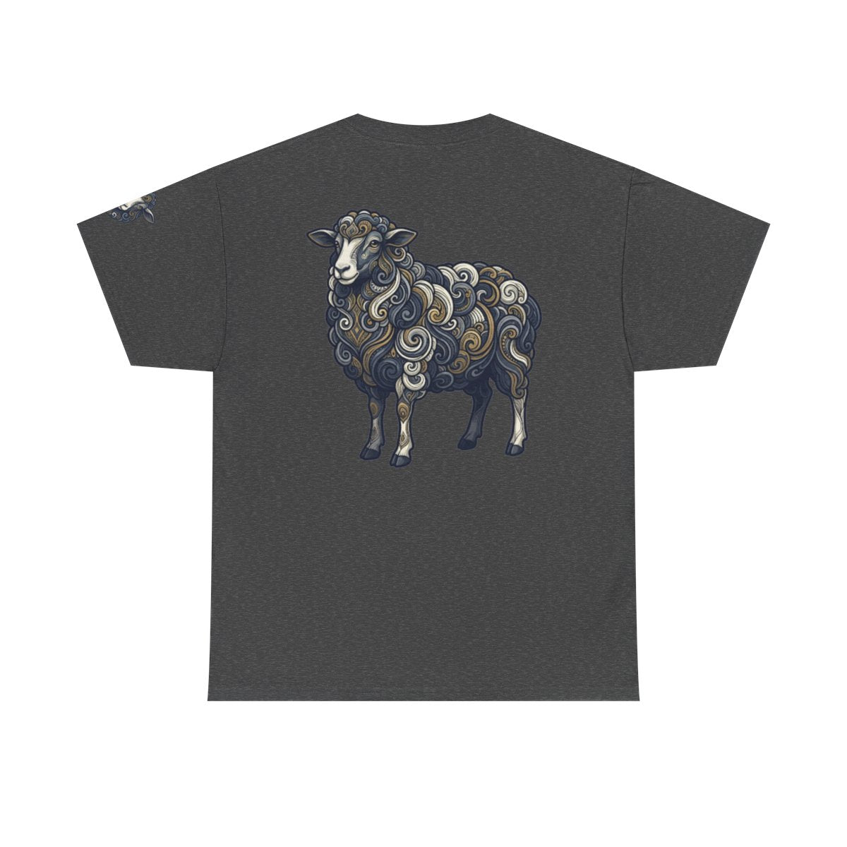 Color: Dark Heather | Barnyard Sheep Premium Graphic Tee