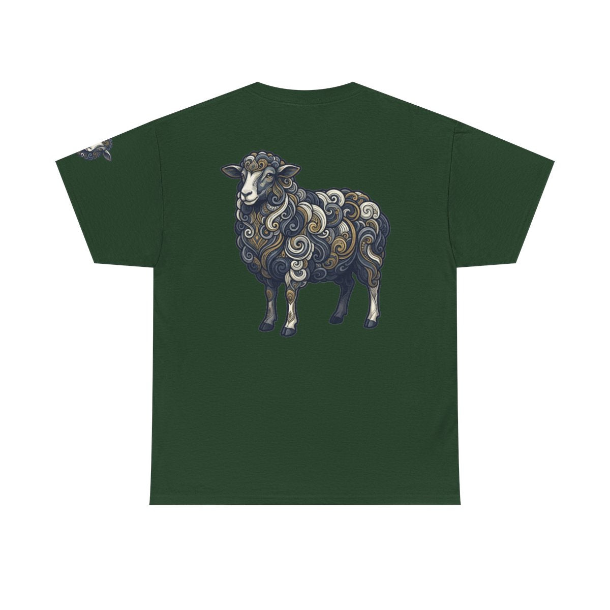 Color: Forest Green | Barnyard Sheep Premium Graphic Tee
