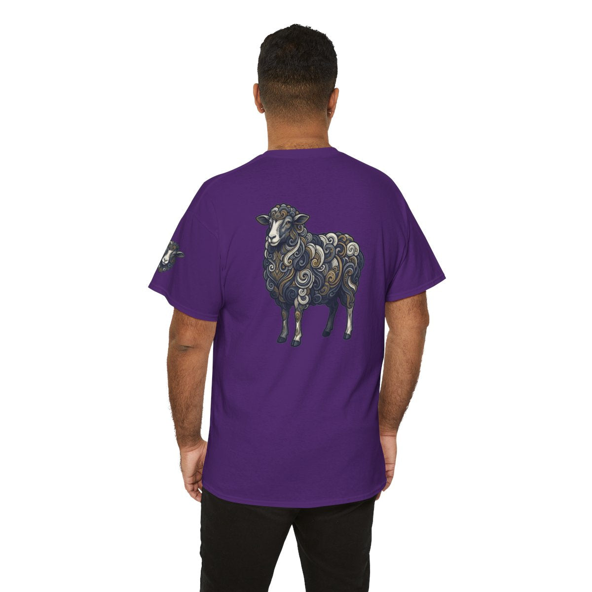 Color: Purple | Barnyard Sheep Premium Graphic Tee