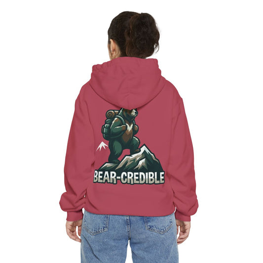 Color: Crimson | Bear Credible Garment-Dyed Hoodie