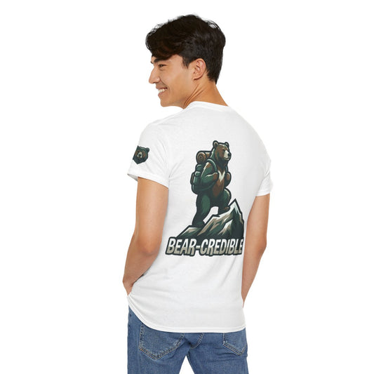 Color: White | Bear Credible Premium Graphic Tee
