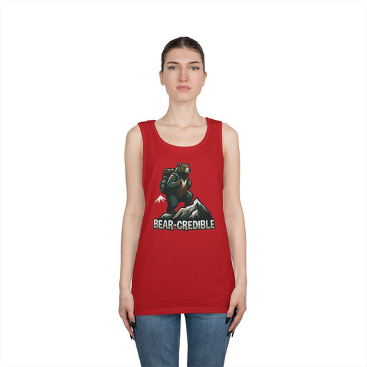 Color: Red | Bear Credible Tank Top