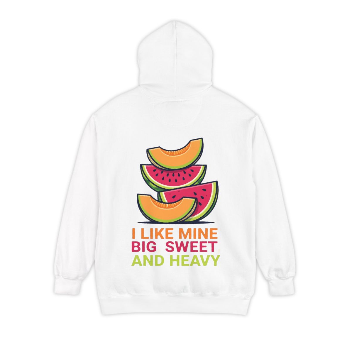 Color: White | Big Sweet and Heavy Garment-Dyed Hoodie