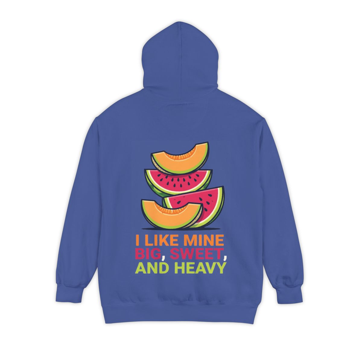 Color: Flo Blue | Big Sweet and Heavy Garment-Dyed Hoodie