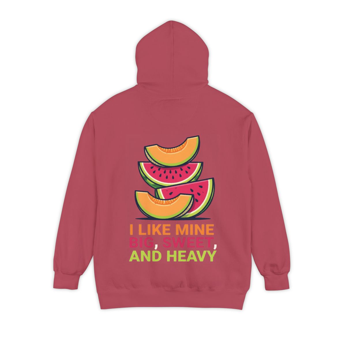 Color: Crimson | Big Sweet and Heavy Garment-Dyed Hoodie