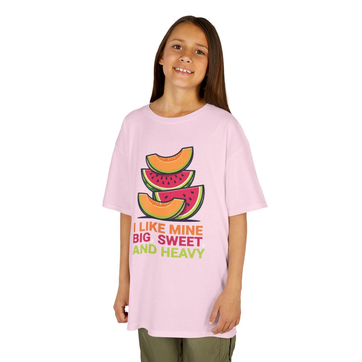 Color: Light Pink | Big Sweet and Heavy Kids Tee