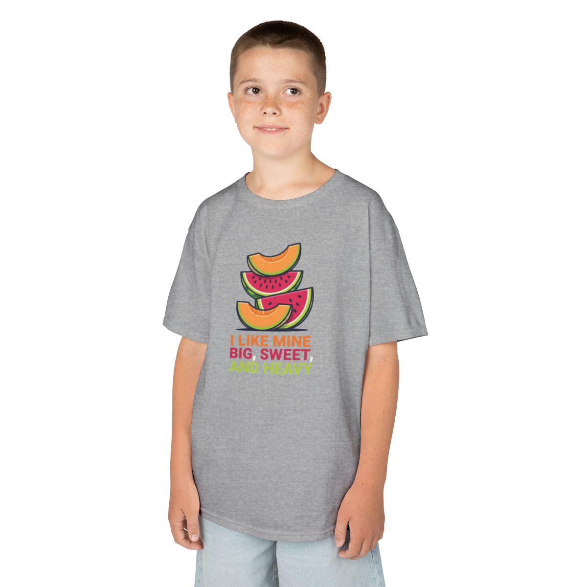 Color: Sport Grey | Big Sweet and Heavy Kids Tee