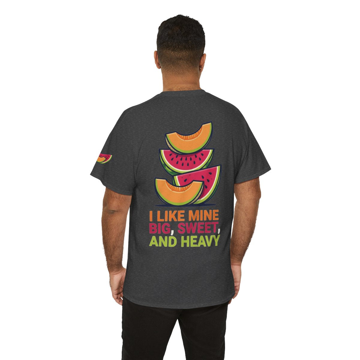 Color: Dark Heather | Big Sweet and Heavy Premium Graphic Tee