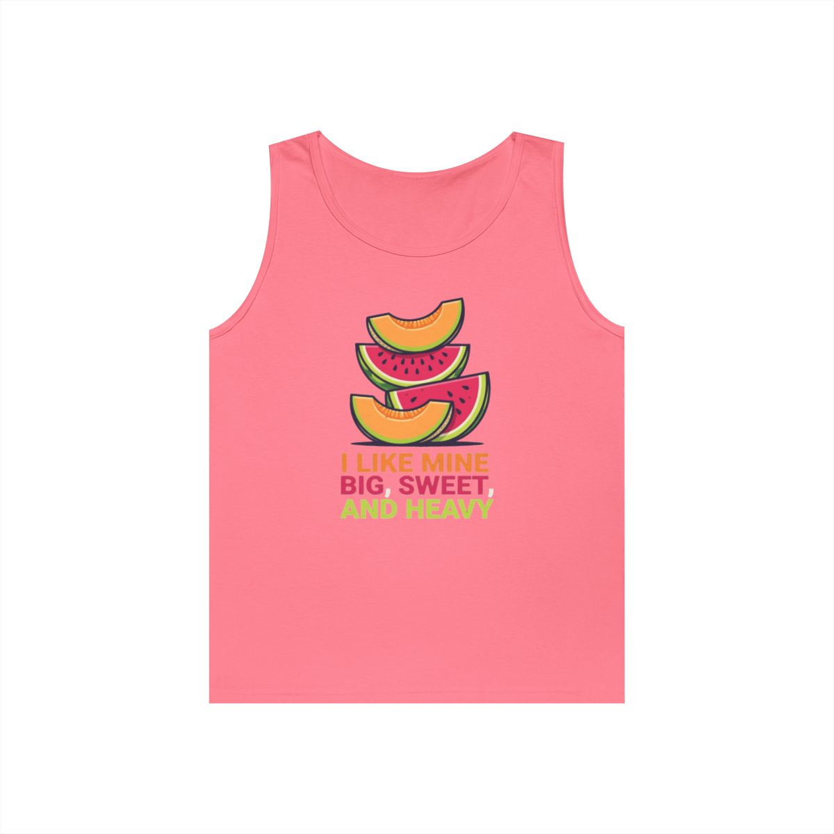Color: Safety Pink | Big Sweet and Heavy Tank Top