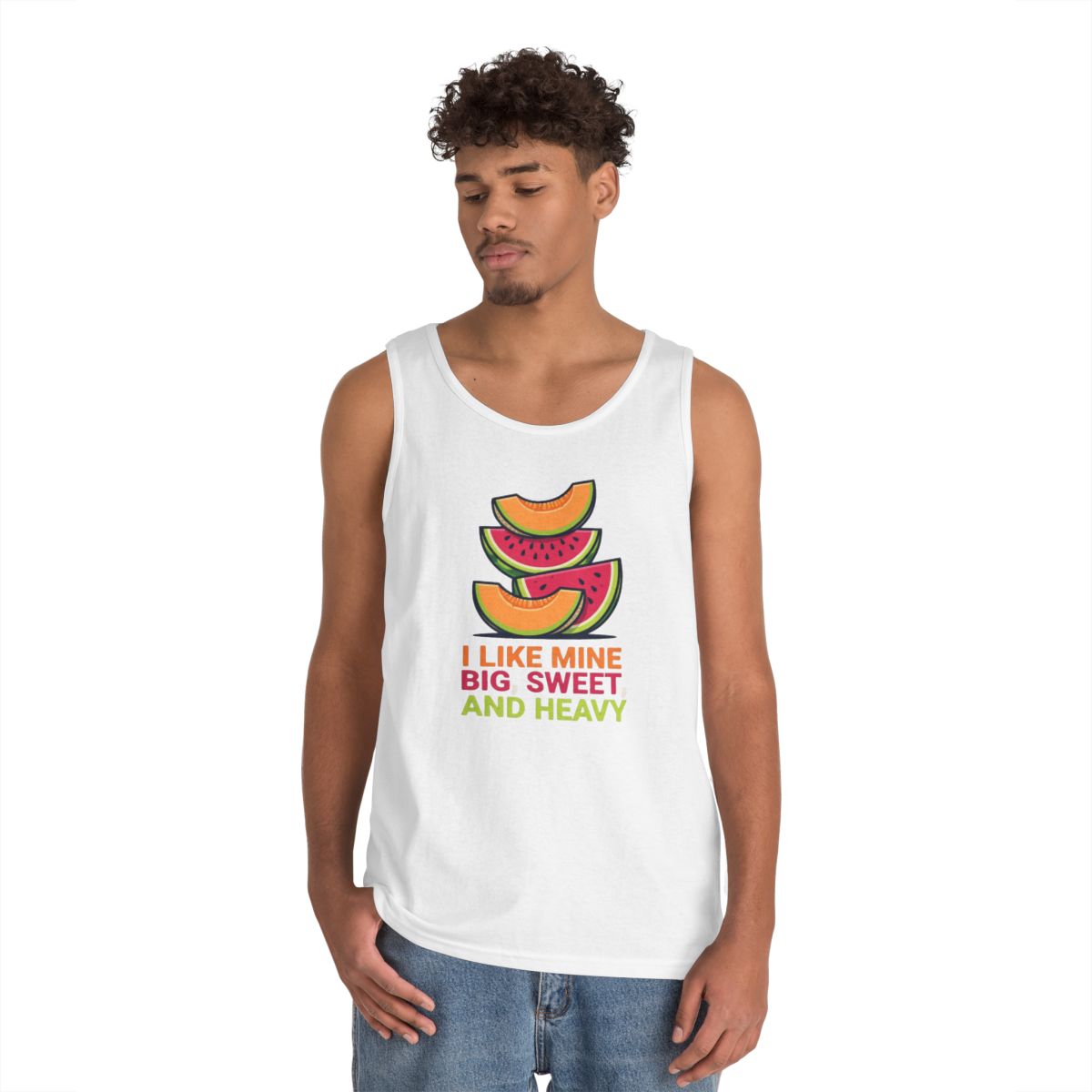 Color: White | Big Sweet and Heavy Tank Top