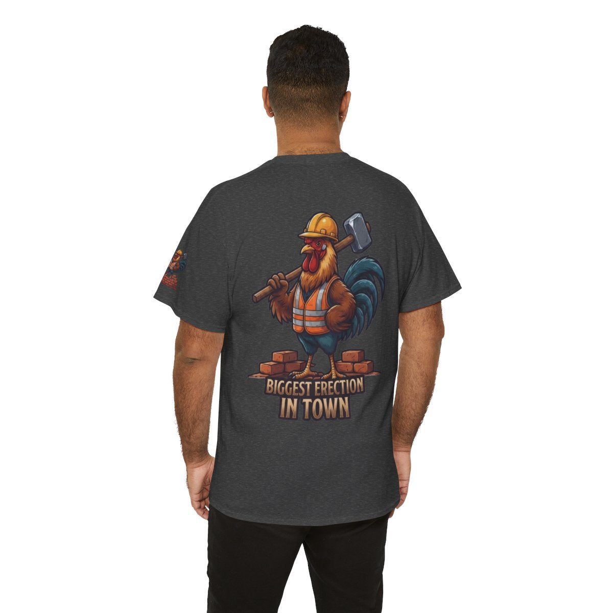 Color: Dark Heather | Biggest Erection in Town Premium Graphic Tee