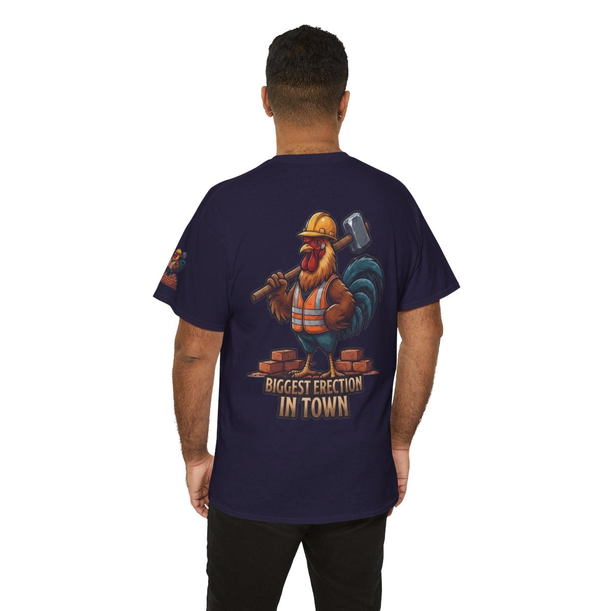 Color: Blackberry | Biggest Erection in Town Premium Graphic Tee