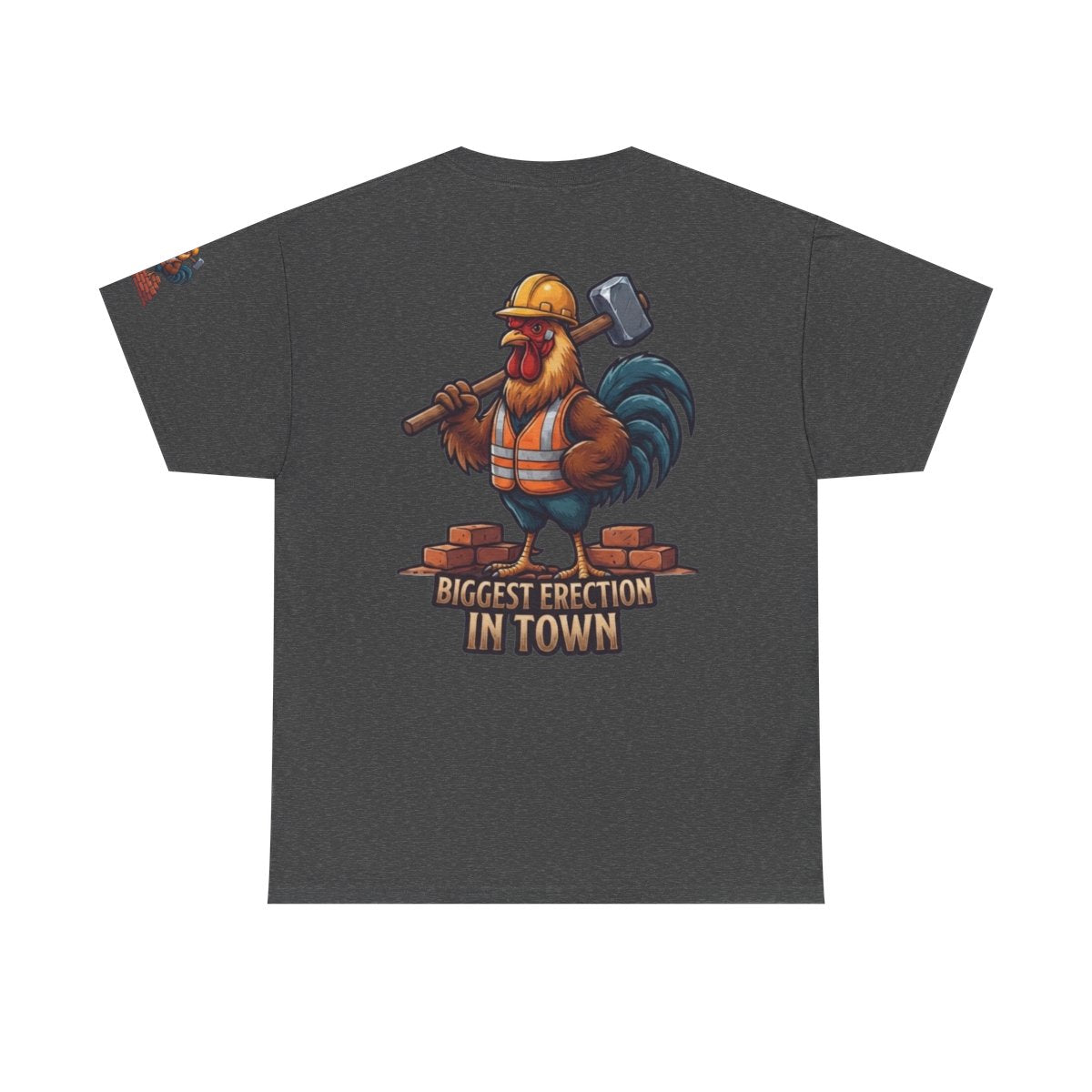 Color: Dark Heather | Biggest Erection in Town Premium Graphic Tee