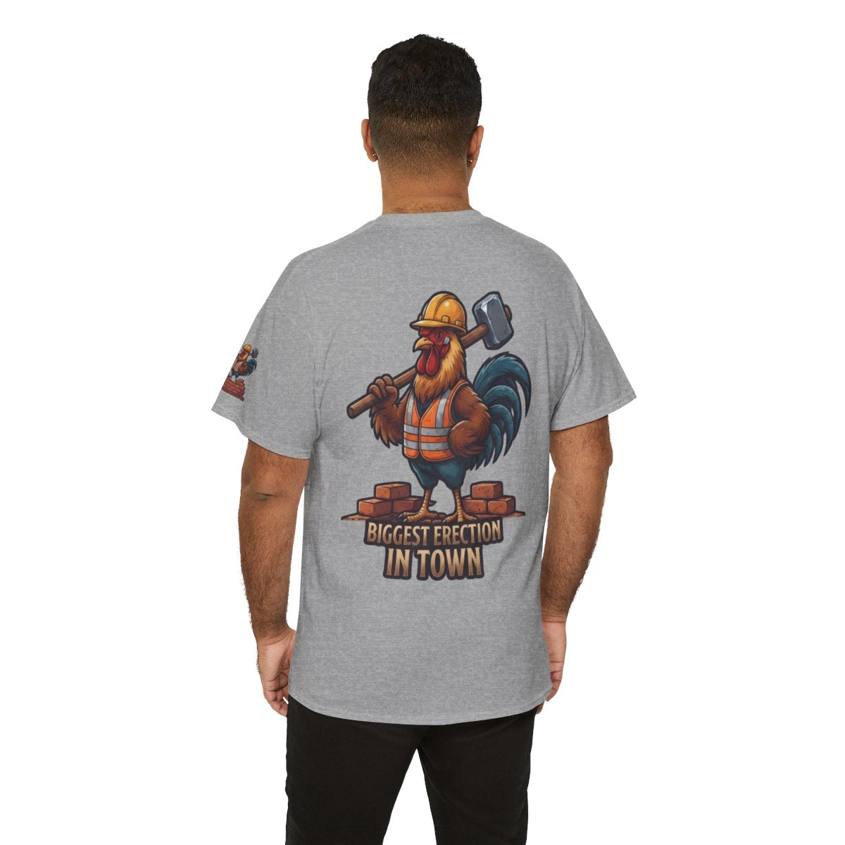 Color: Sport Grey | Biggest Erection in Town Premium Graphic Tee