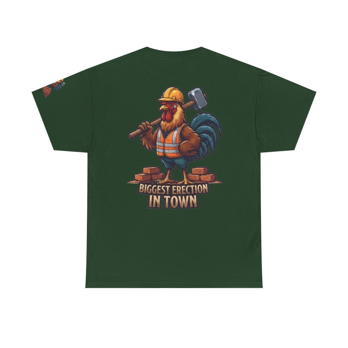 Color: Forest Green | Biggest Erection in Town Premium Graphic Tee