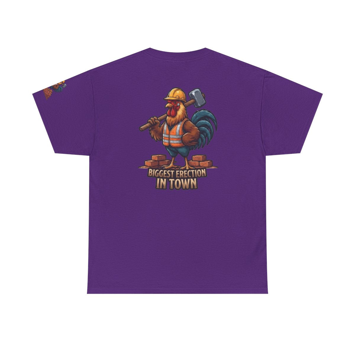 Color: Purple | Biggest Erection in Town Premium Graphic Tee