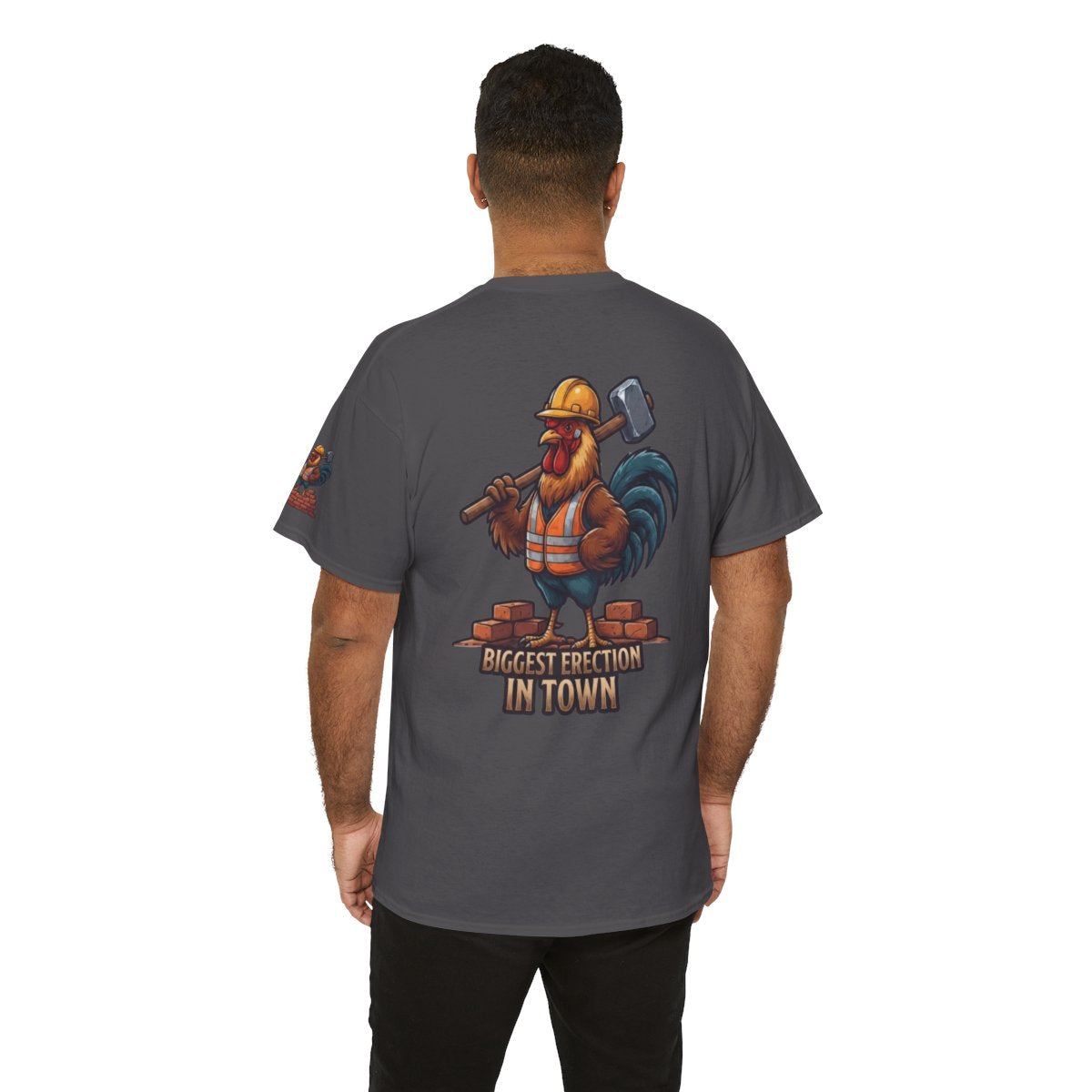 Color: Charcoal | Biggest Erection in Town Premium Graphic Tee