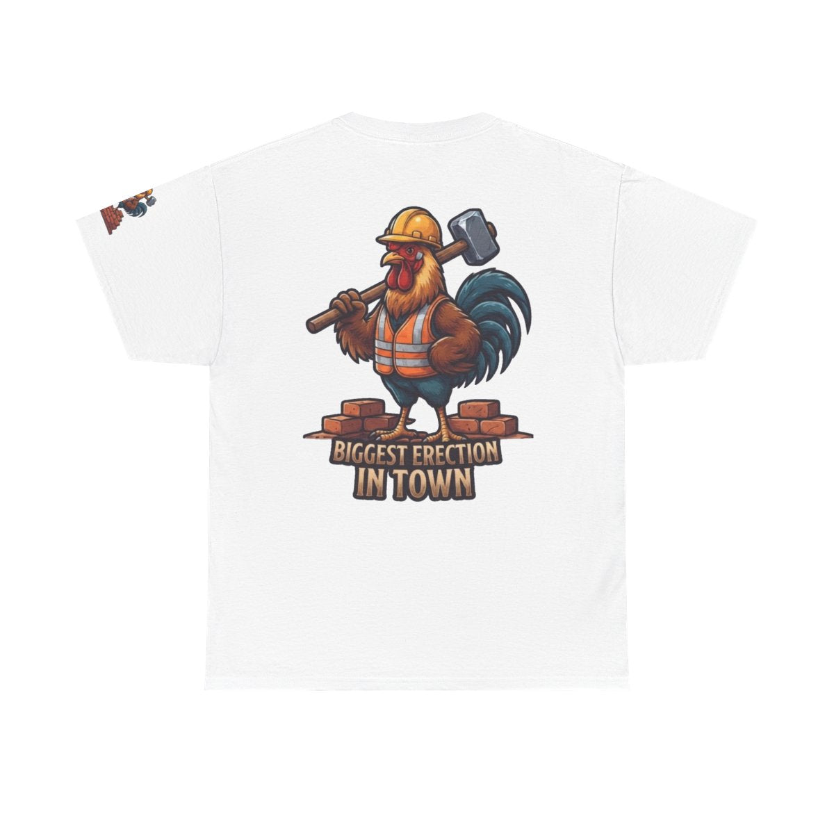 Color: White | Biggest Erection in Town Premium Graphic Tee