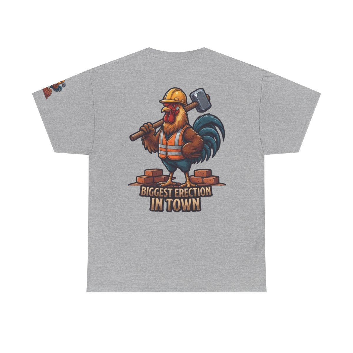 Color: Sport Grey | Biggest Erection in Town Premium Graphic Tee