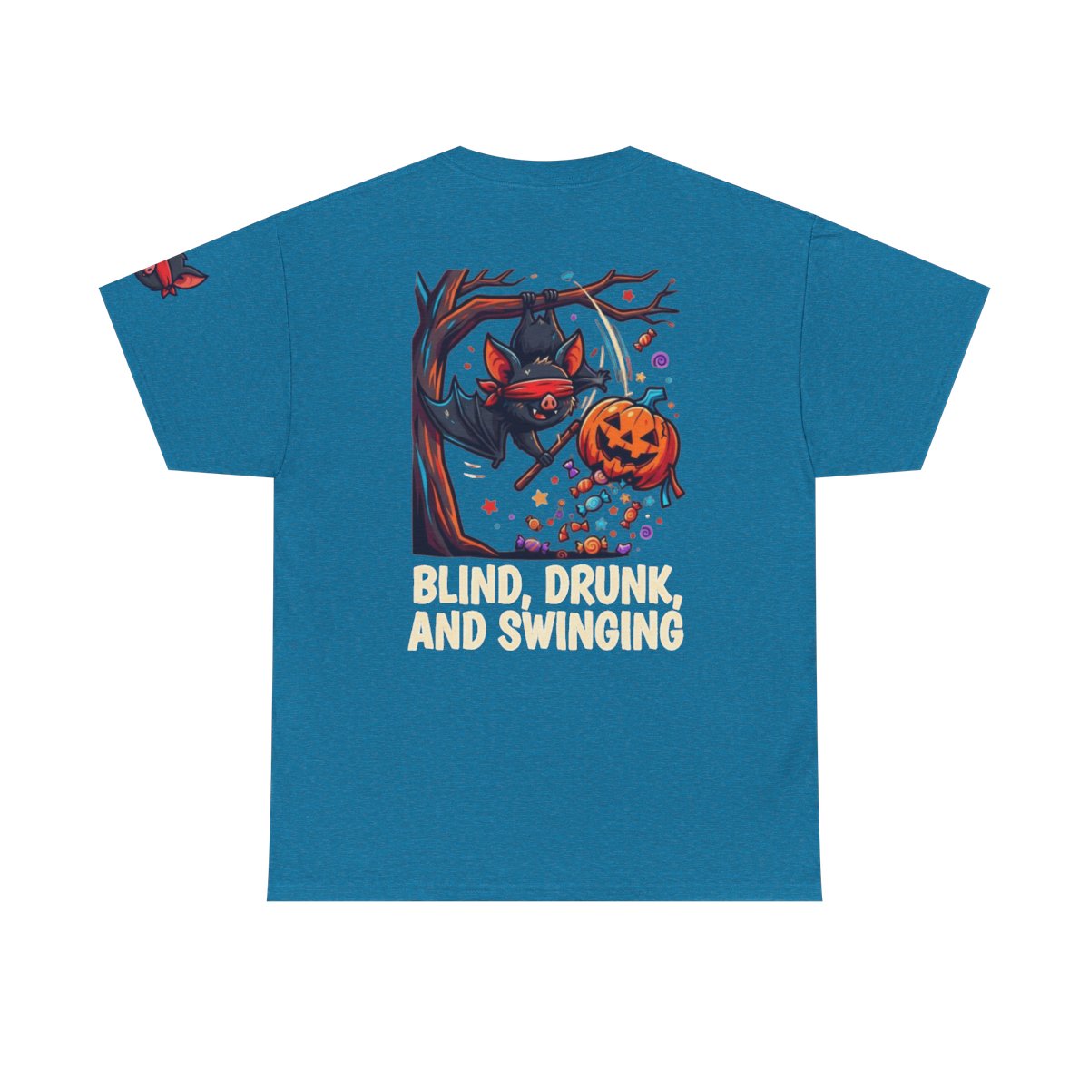 Color: Antique Sapphire | Blind, Drunk, and Swinging Premium Graphic Tee