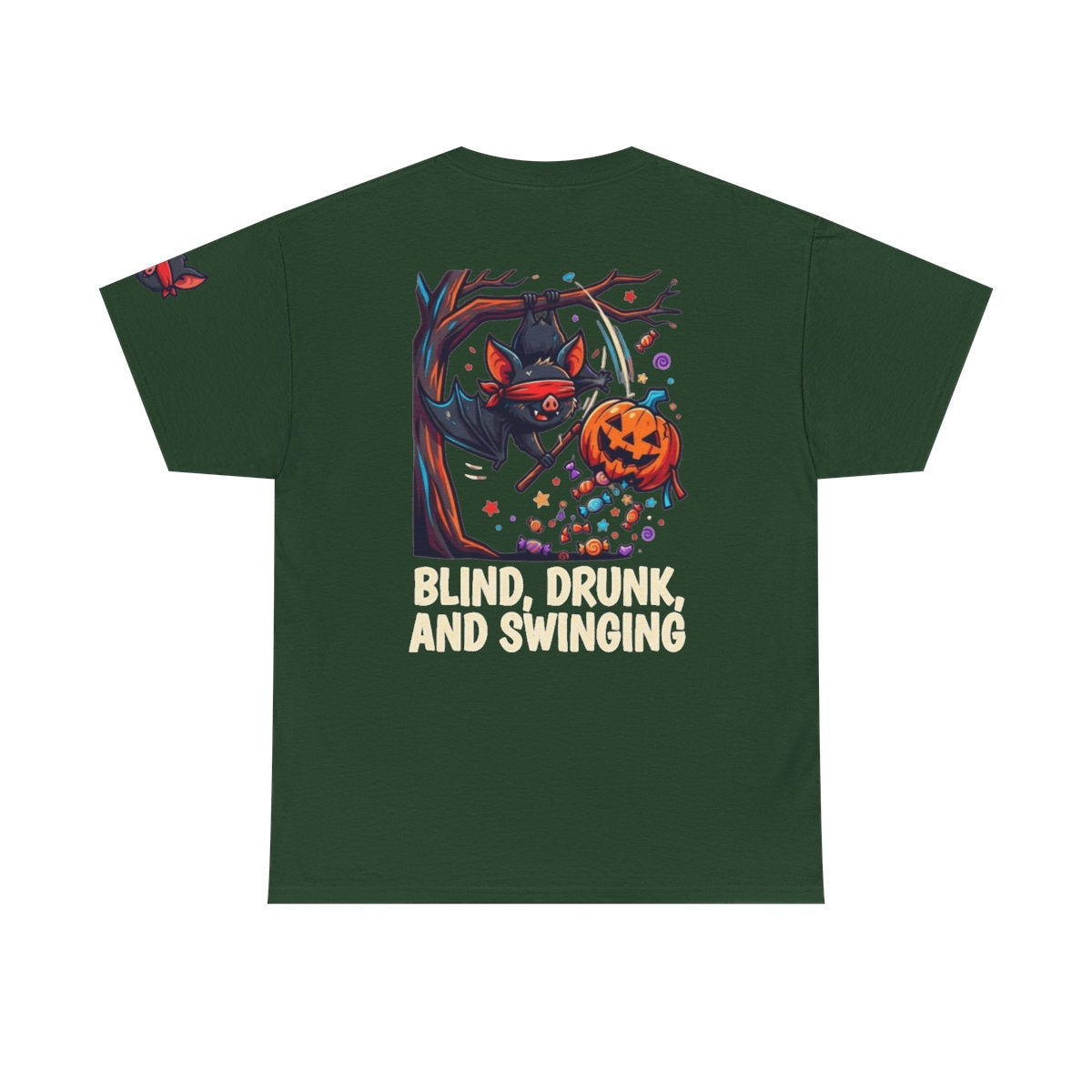 Color: Forest Green | Blind, Drunk, and Swinging Premium Graphic Tee