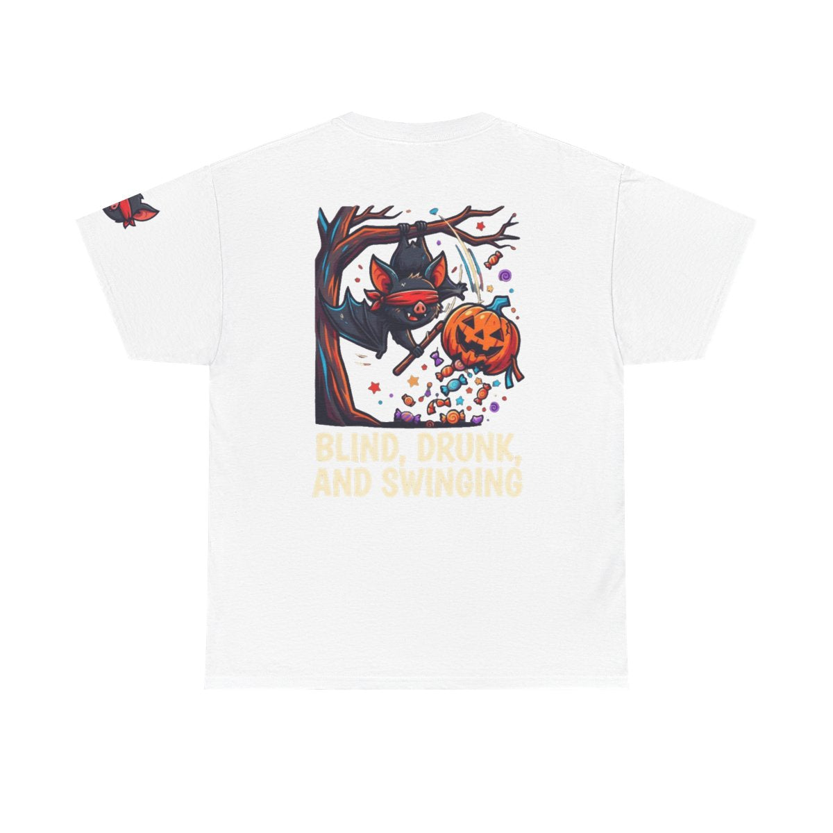 Color: White | Blind, Drunk, and Swinging Premium Graphic Tee