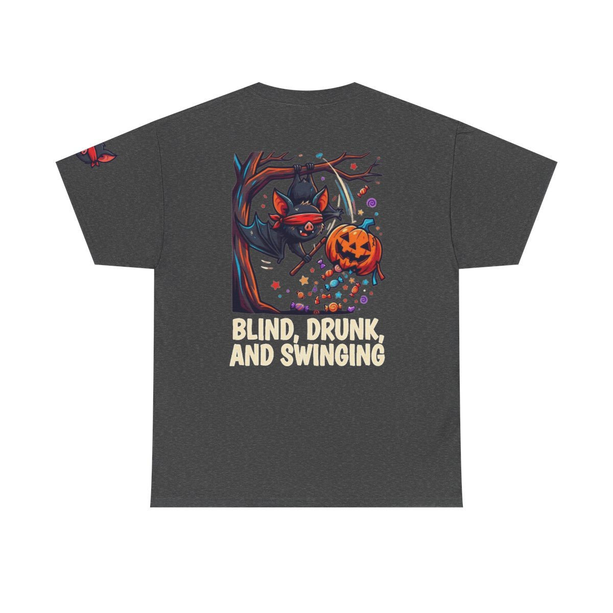 Color: Dark Heather | Blind, Drunk, and Swinging Premium Graphic Tee