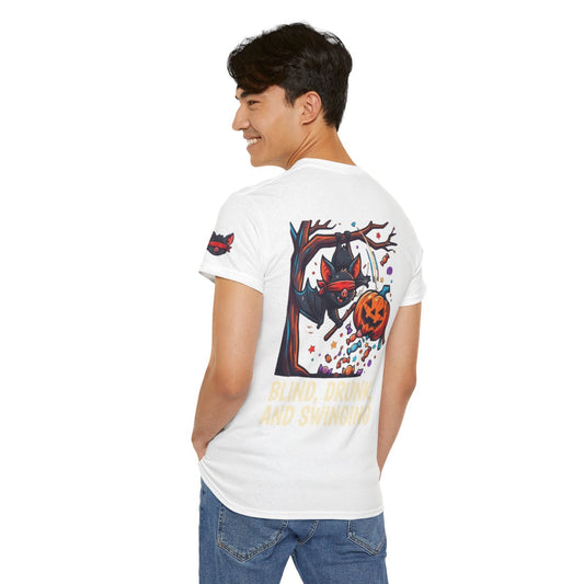 Color: White | Blind, Drunk, and Swinging Premium Graphic Tee