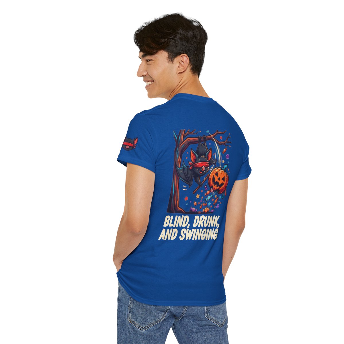 Color: Royal | Blind, Drunk, and Swinging Premium Graphic Tee