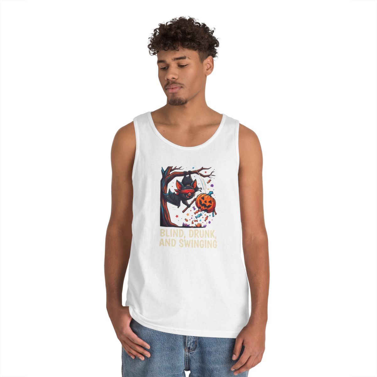 Color: White | Blind, Drunk, and Swinging Tank Top