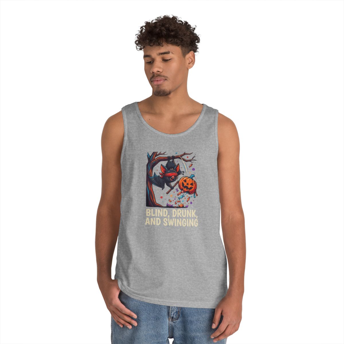 Color: Sport Grey | Blind, Drunk, and Swinging Tank Top
