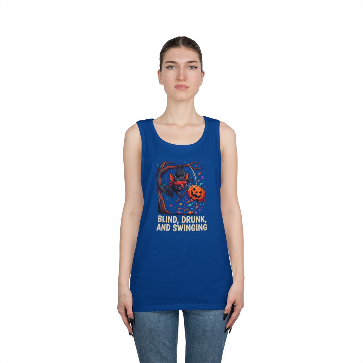 Color: Royal | Blind, Drunk, and Swinging Tank Top