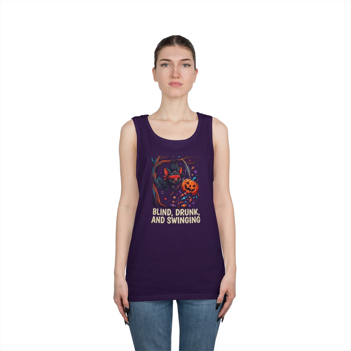 Color: Purple | Blind, Drunk, and Swinging Tank Top