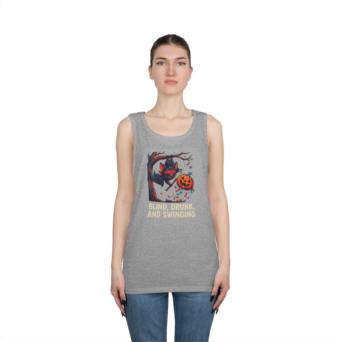 Color: Sport Grey | Blind, Drunk, and Swinging Tank Top