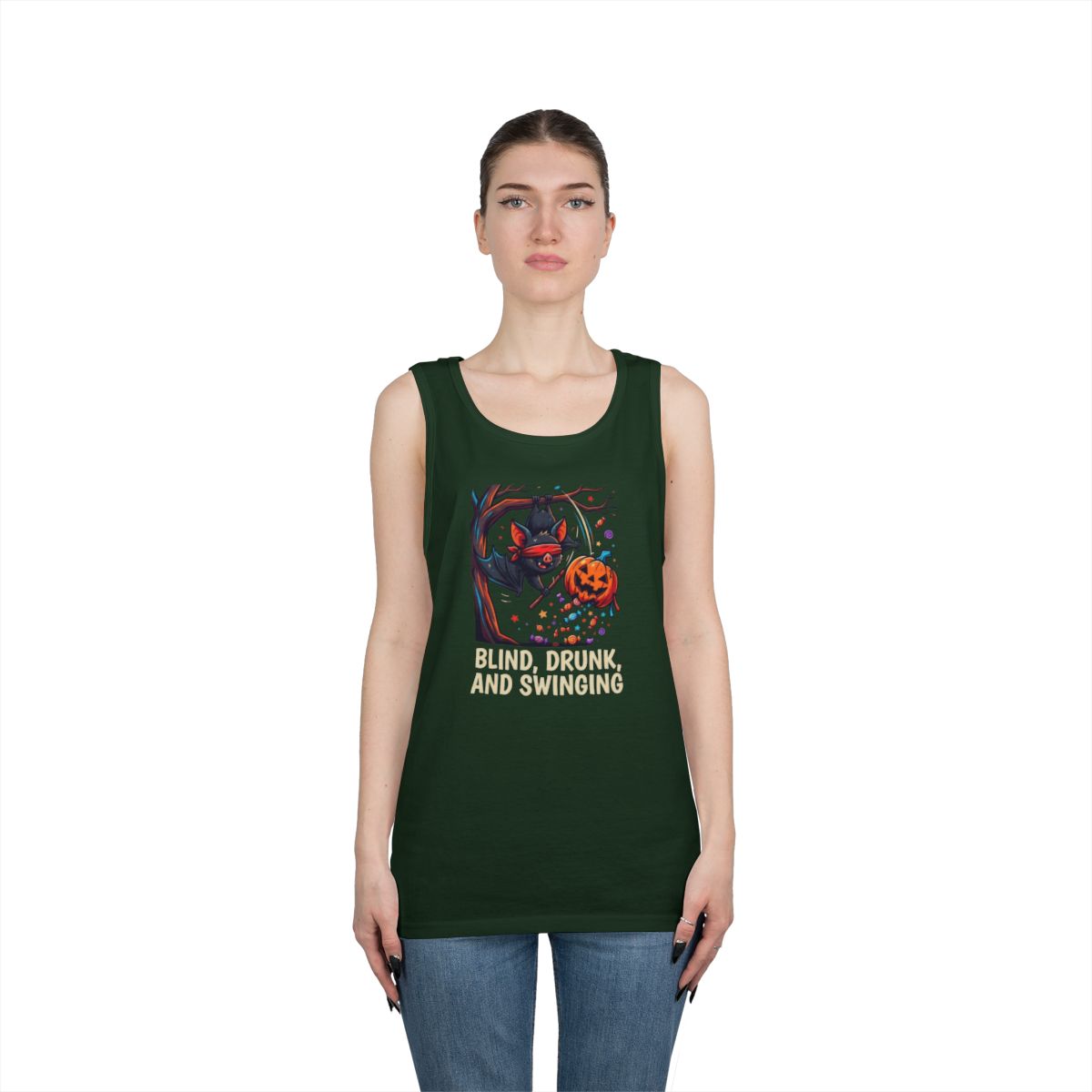 Color: Forest Green | Blind, Drunk, and Swinging Tank Top