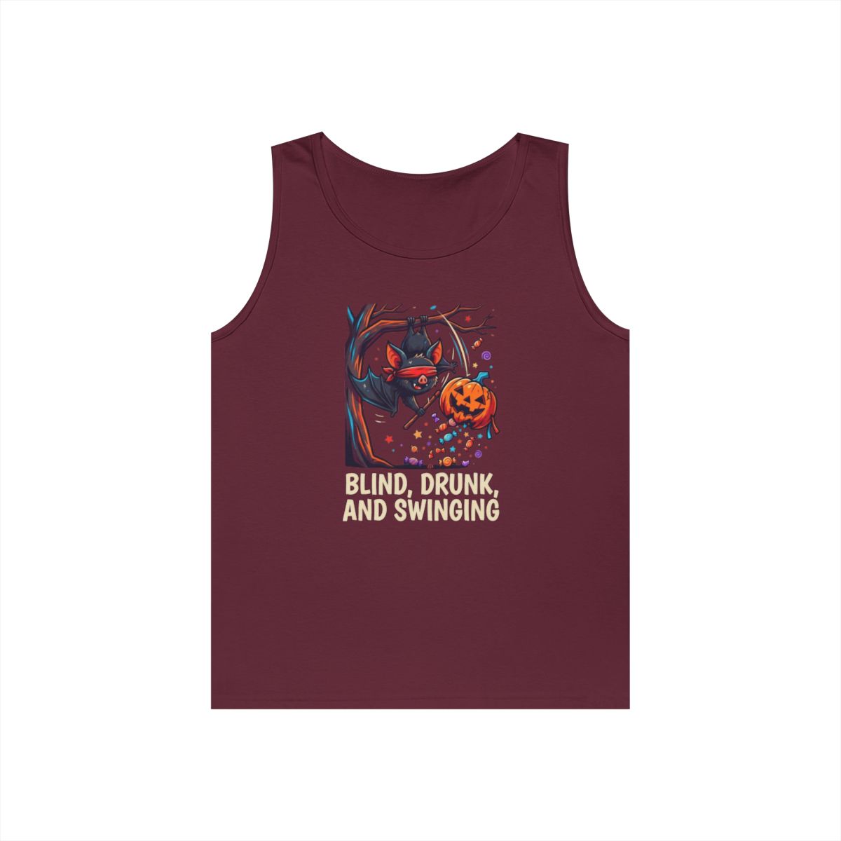 Color: Maroon | Blind, Drunk, and Swinging Tank Top