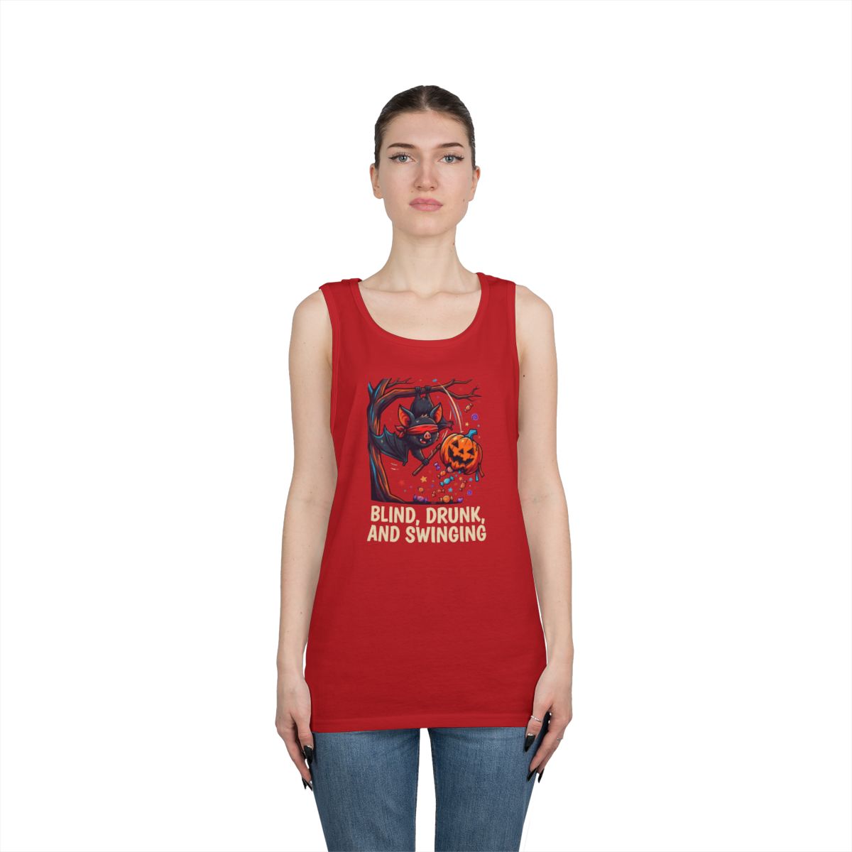 Color: Red | Blind, Drunk, and Swinging Tank Top