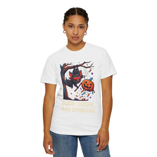 Color: White | Blind, Drunk, and Swinging Unisex Garment-Dyed Tee