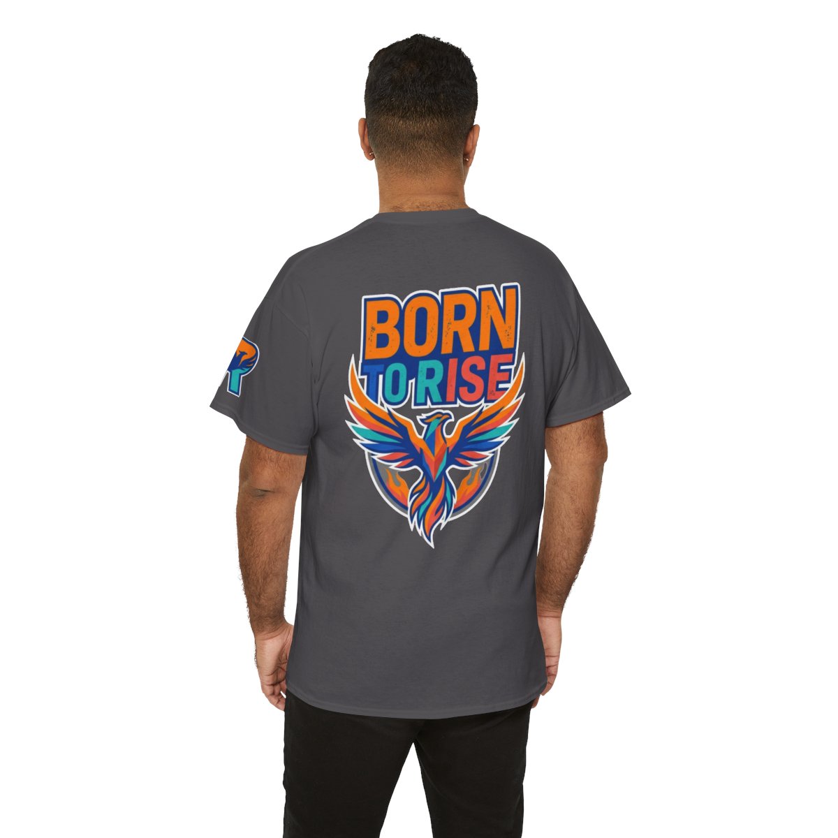 Color: Charcoal | Born to Rise Premium Graphic Tee