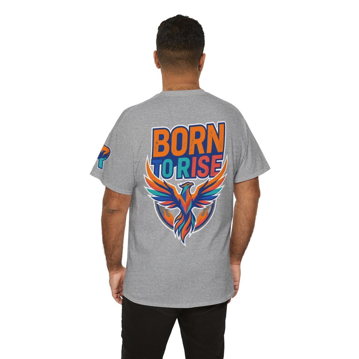 Color: Sport Grey | Born to Rise Premium Graphic Tee
