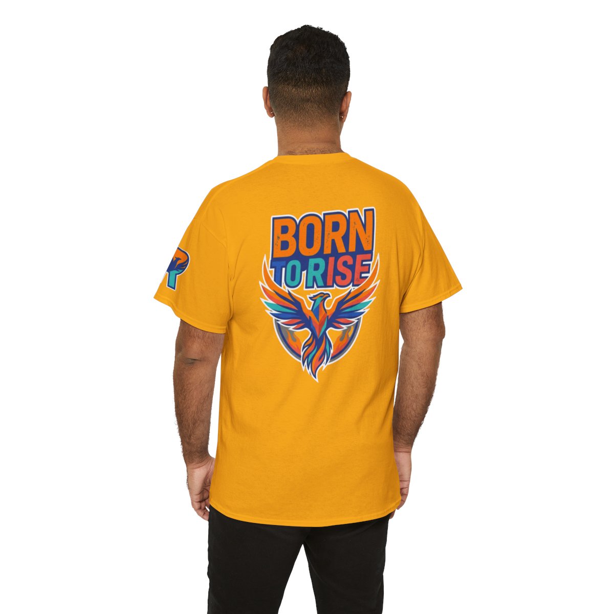 Color: Gold | Born to Rise Premium Graphic Tee