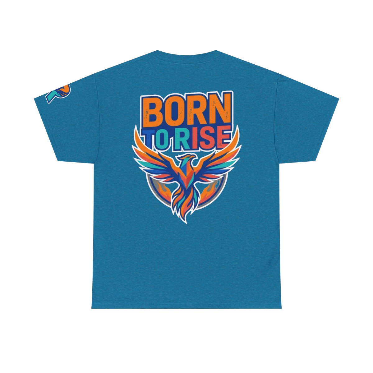 Color: Antique Sapphire | Born to Rise Premium Graphic Tee