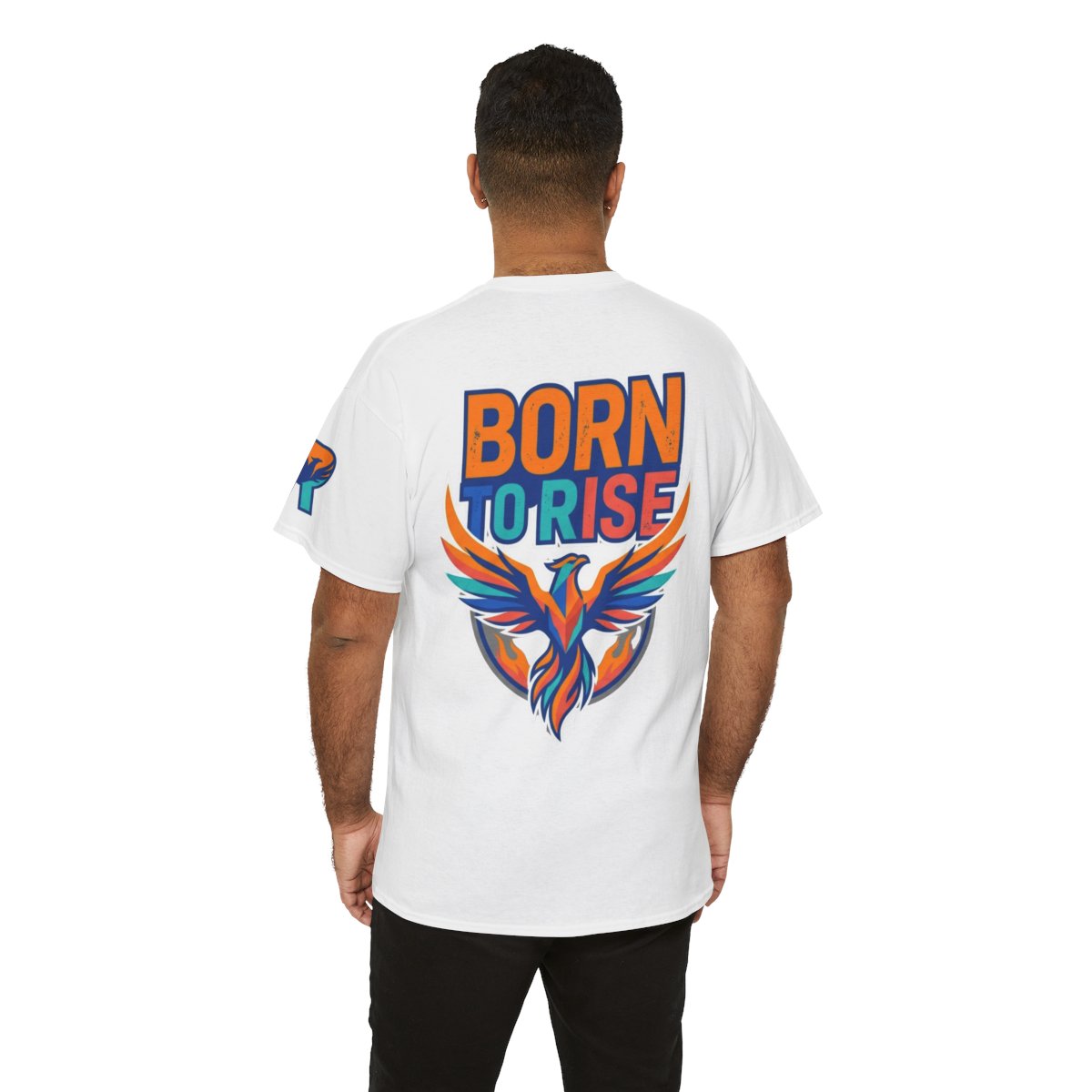 Color: White | Born to Rise Premium Graphic Tee