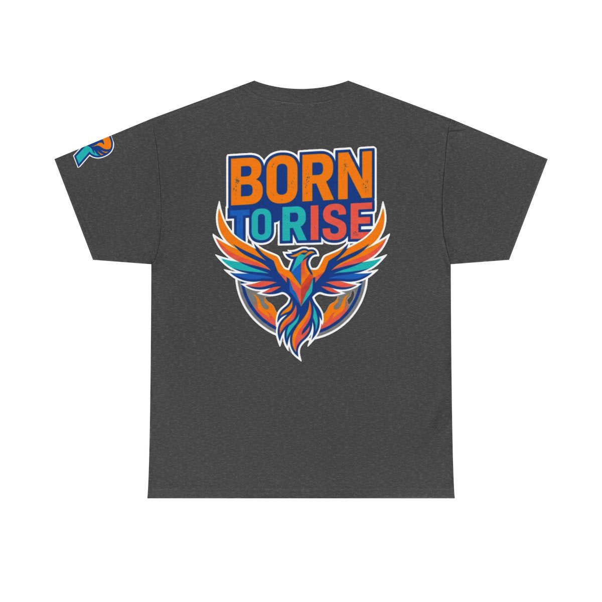 Color: Dark Heather | Born to Rise Premium Graphic Tee