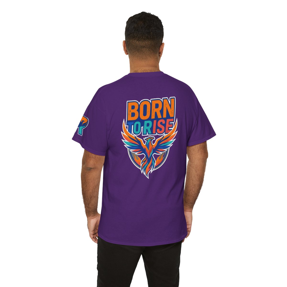 Color: Purple | Born to Rise Premium Graphic Tee