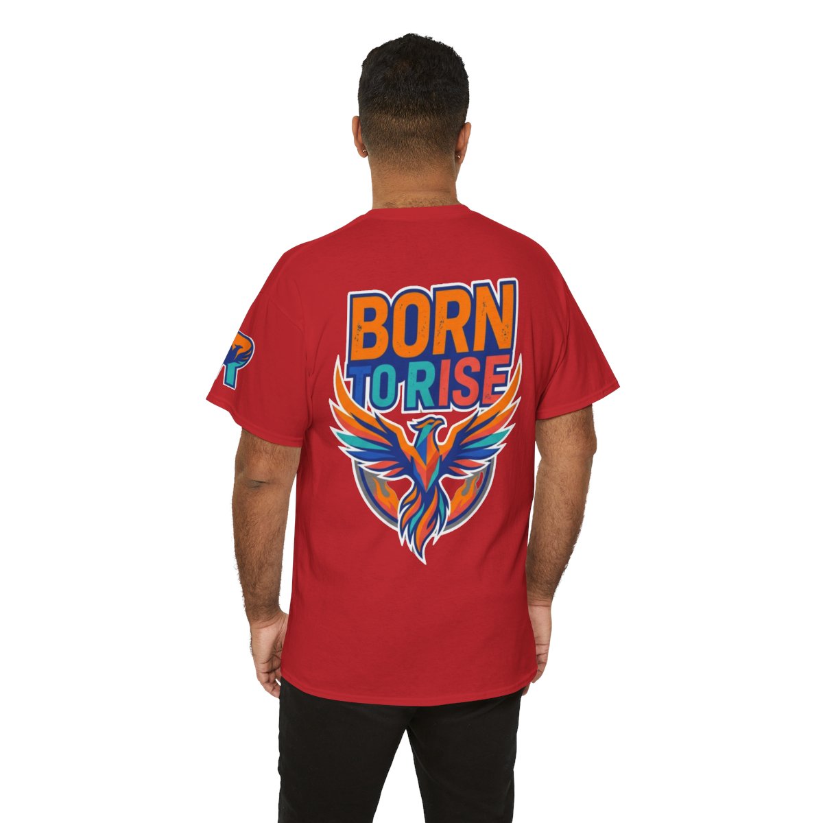 Color: Red | Born to Rise Premium Graphic Tee